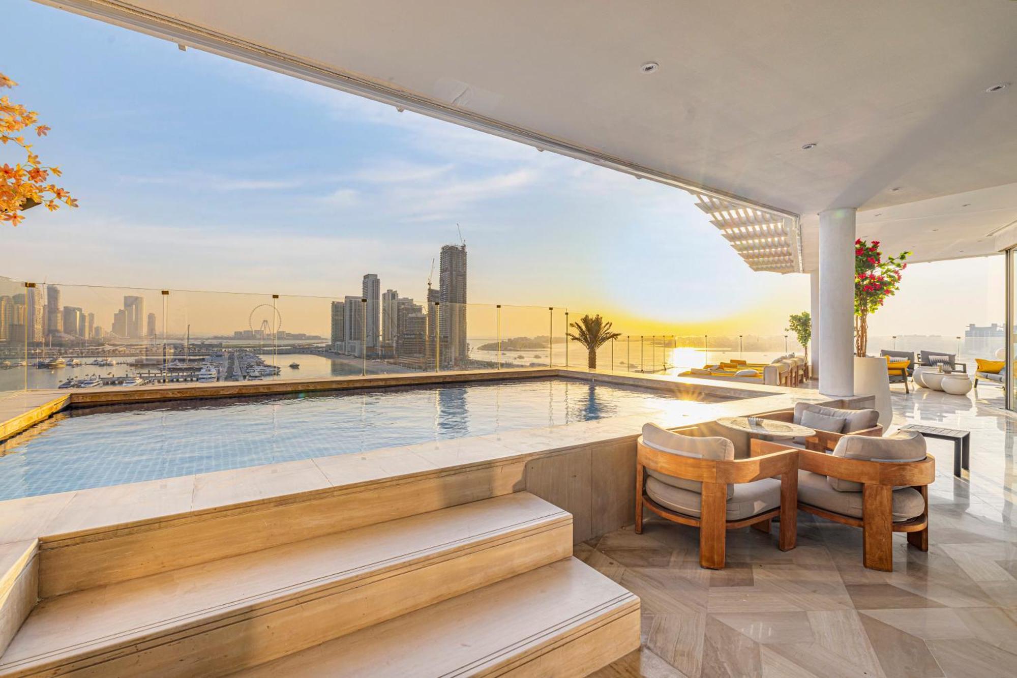 Five Palm Jumeirah 2Br Luxury Penthouse , Full Marina See View With Private Pool 迪拜 外观 照片