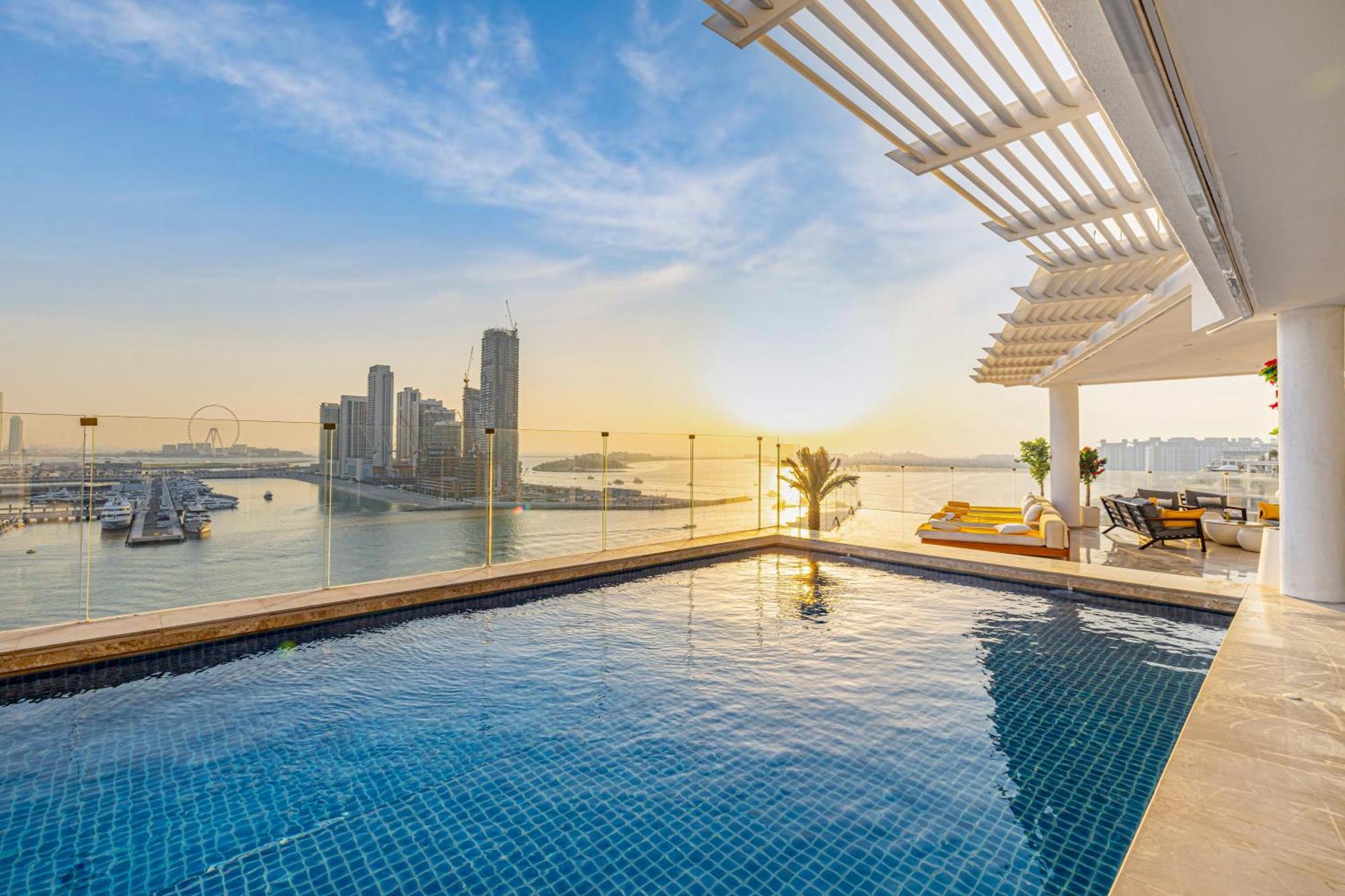 Five Palm Jumeirah 2Br Luxury Penthouse , Full Marina See View With Private Pool 迪拜 外观 照片