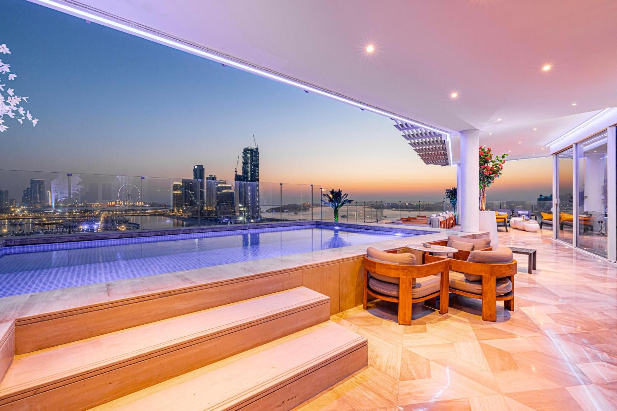 Five Palm Jumeirah 2Br Luxury Penthouse , Full Marina See View With Private Pool 迪拜 外观 照片